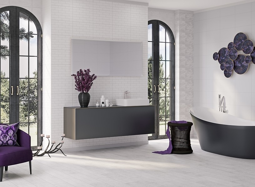 Плитка Cersanit BLOOM White SATIN 25X40