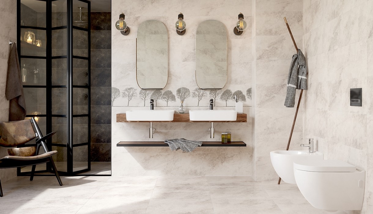 Плитка Opoczno Willow Sky Light Grey Lappato Підлога