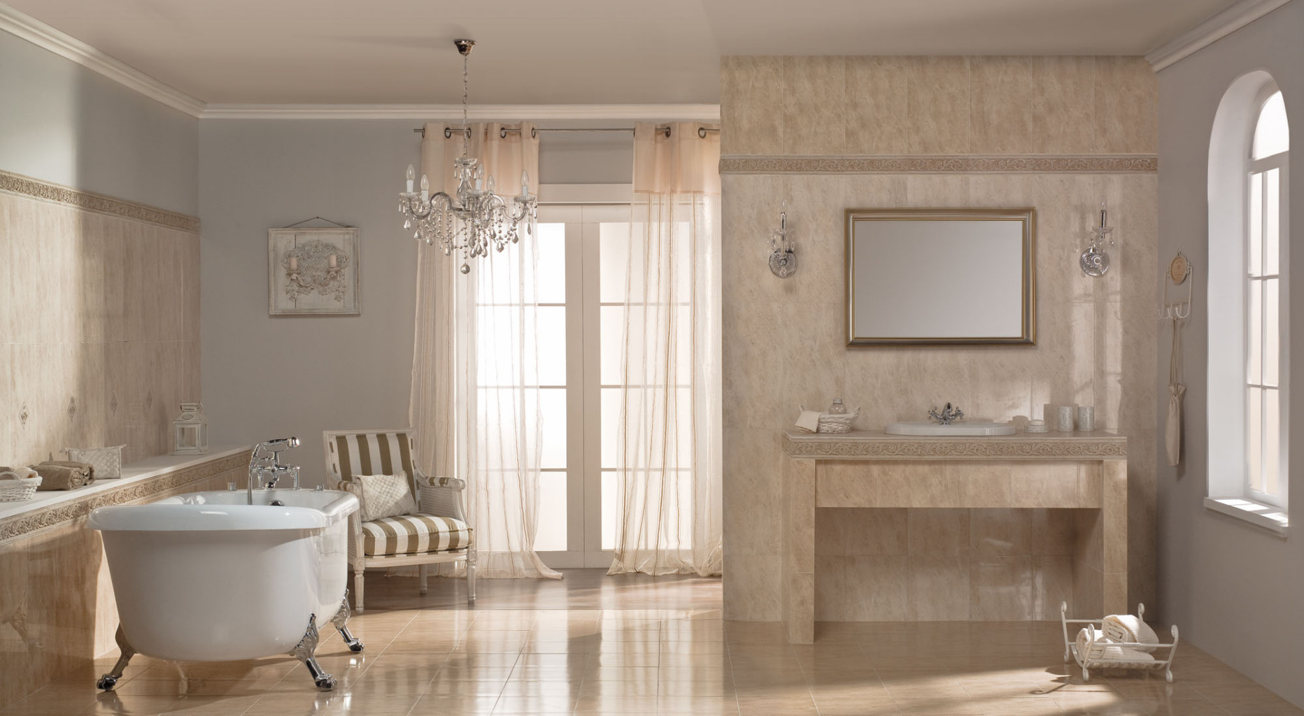 Декор Salonika Cream Border Classic 6.1*59.3