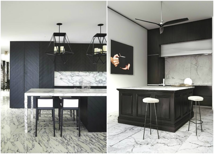 мрамор в интерьере