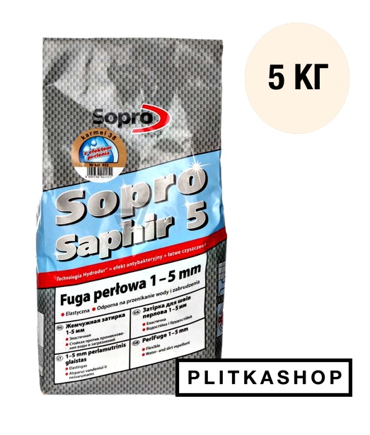 Затирка для швов (фуга) Sopro Saphir 917 (пергамон №27) 5кг купить за ...